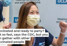 Vaccinated and ready to party? Not so fast, says the CDC, but you can gather with other vaccinated people
