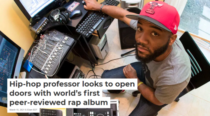 Hip-hop professor looks to open doors with world’s first peer-reviewed rap album