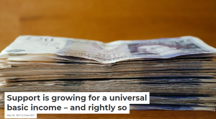 Support is growing for a universal basic income – and rightly so