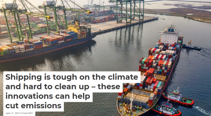 Shipping is tough on the climate and hard to clean up – these innovations can help cut emissions