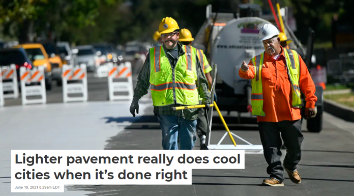 Lighter pavement really does cool cities when it’s done right