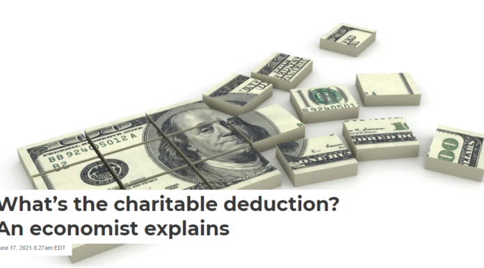 What’s the charitable deduction? An economist explains