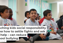 Teaching kids social responsibility – like how to settle fights and ask for help – can reduce school bullying