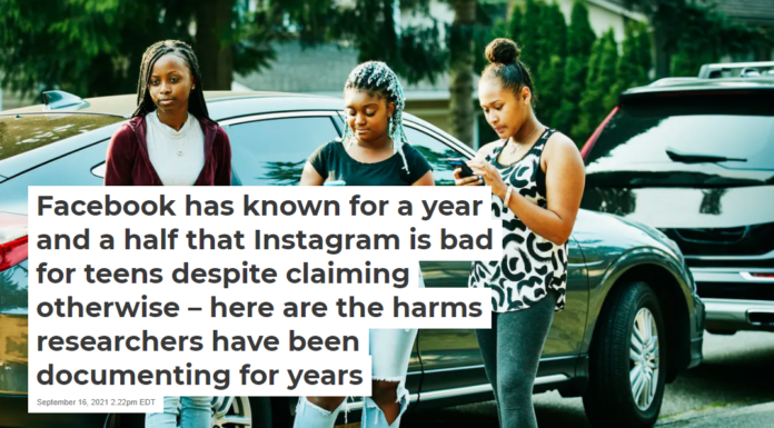 Facebook has known for a year and a half that Instagram is bad for teens despite claiming otherwise – here are the harms researchers have been documenting for years