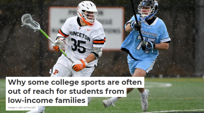 Why some college sports are often out of reach for students from low-income families