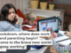 In a lockdown, where does work end and parenting begin? Welcome to the brave new world of ‘zigzag working’