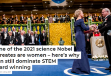 None of the 2021 science Nobel laureates are women – here’s why men still dominate STEM award winning