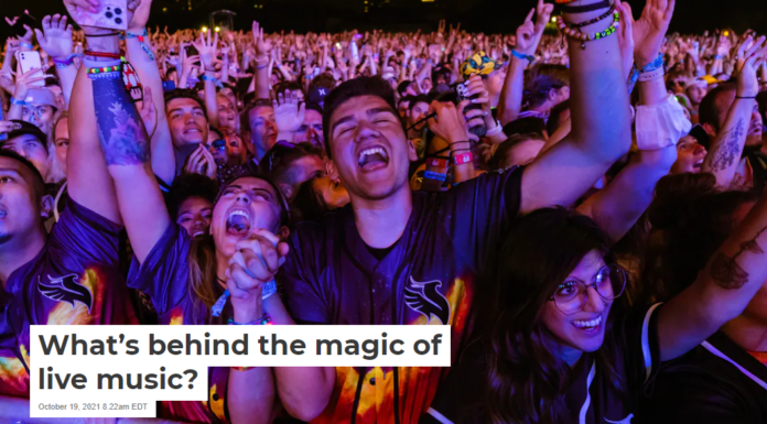 What’s behind the magic of live music?