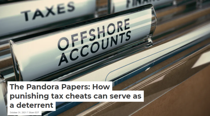 The Pandora Papers: How punishing tax cheats can serve as a deterrent