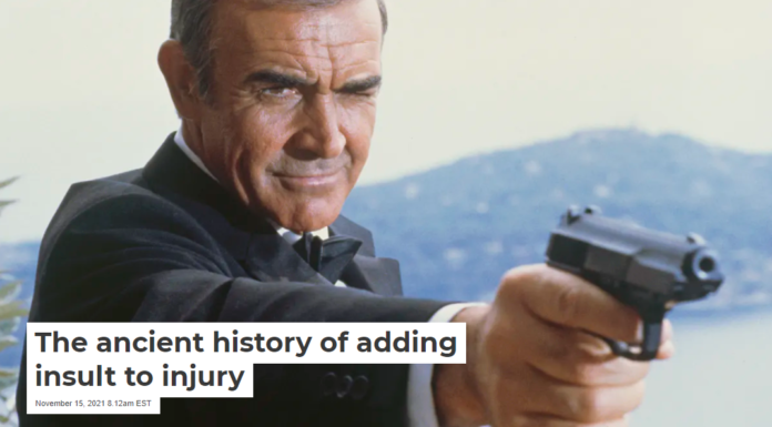 The ancient history of adding insult to injury