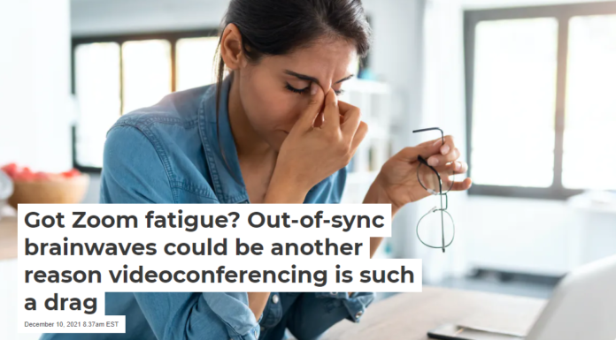 Got Zoom fatigue? Out-of-sync brainwaves could be another reason videoconferencing is such a drag