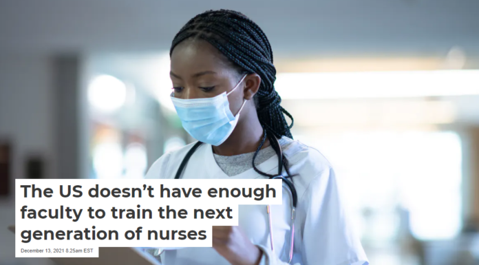The US doesn’t have enough faculty to train the next generation of nurses