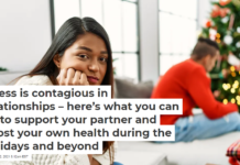 Stress is contagious in relationships – here’s what you can do to support your partner and boost your own health during the holidays and beyond