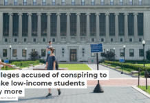 Colleges accused of conspiring to make low-income students pay more