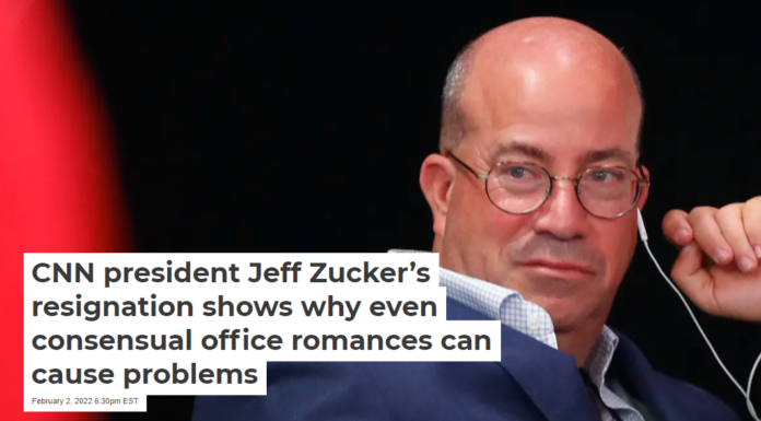 CNN president Jeff Zucker’s resignation shows why even consensual office romances can cause problems