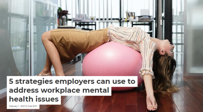 5 strategies employers can use to address workplace mental health issues