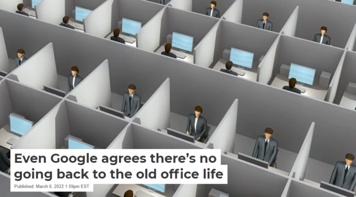 Even Google agrees there’s no going back to the old office life