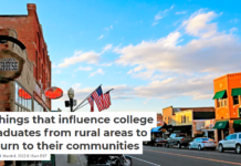 3 things that influence college graduates from rural areas to return to their communities