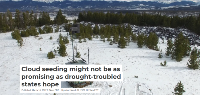 Cloud seeding equipment near Winter Park in Colorado. Denver Water