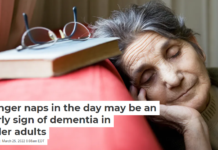 Longer naps in the day may be an early sign of dementia in older adults