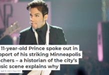 An 11-year-old Prince spoke out in support of his striking Minneapolis teachers – a historian of the city’s music scene explains why