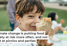 Climate change is putting food safety at risk more often, and not just at picnics and parties