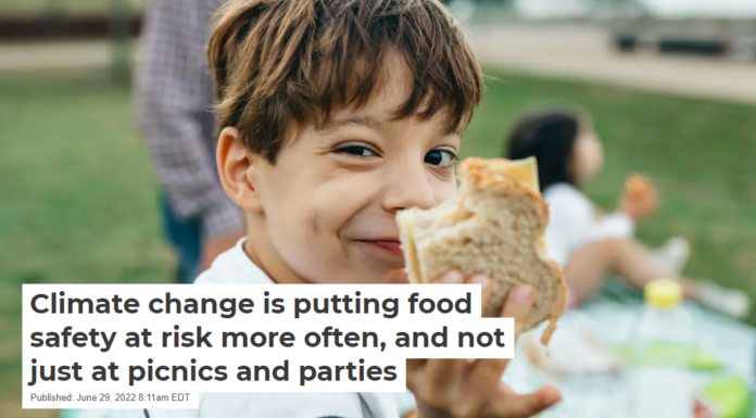 Climate change is putting food safety at risk more often, and not just at picnics and parties