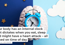 Your body has an internal clock that dictates when you eat, sleep and might have a heart attack – all based on time of day