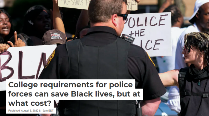 College requirements for police forces can save Black lives, but at what cost?