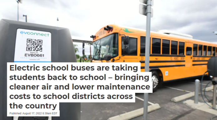 Electric school buses are taking students back to school – bringing cleaner air and lower maintenance costs to school districts across the country