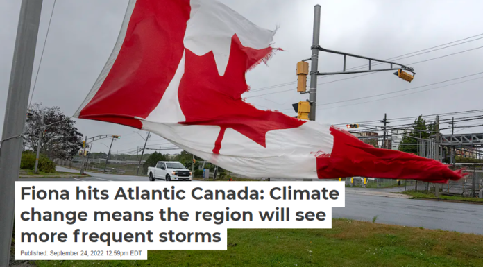Fiona hits Atlantic Canada: Climate change means the region will see more frequent storms