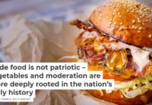 Dude food is not patriotic – vegetables and moderation are more deeply rooted in the nation’s early history