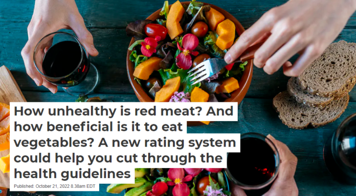 How unhealthy is red meat? And how beneficial is it to eat vegetables? A new rating system could help you cut through the health guidelines