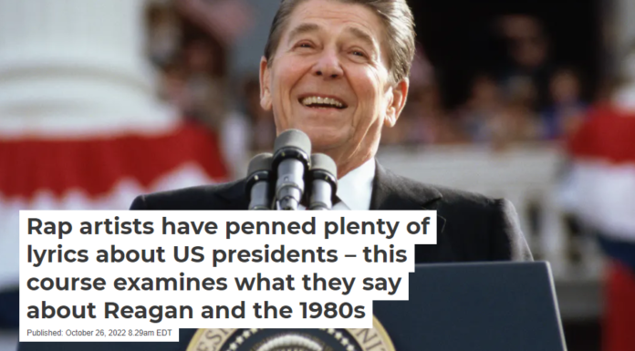 Rap artists have penned plenty of lyrics about US presidents – this course examines what they say about Reagan and the 1980s