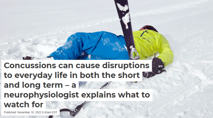 Concussions can cause disruptions to everyday life in both the short and long term – a neurophysiologist explains what to watch for