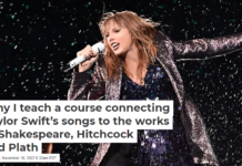 Why I teach a course connecting Taylor Swift’s songs to the works of Shakespeare, Hitchcock and Plath