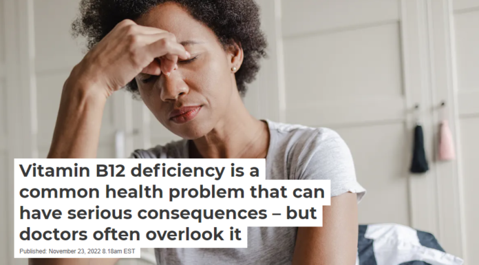 Vitamin B12 deficiency is a common health problem that can have serious consequences – but doctors often overlook it