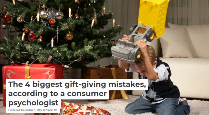 The 4 biggest gift-giving mistakes, according to a consumer psychologist