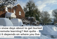 Are snow days about to get buried by remote learning? Not quite – but it depends on where you live