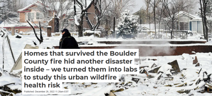 Homes that survived the Marshall Fire didn’t come through unscathed. Matthew Jonas/MediaNews Group/Boulder Daily Camera via Getty Images