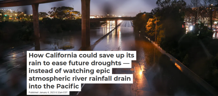 Heavy rain from a series of atmospheric rivers flooded large parts of California from late December 2022 into early January 2023. Tayfun Coskun/Anadolu Agency via Getty Images