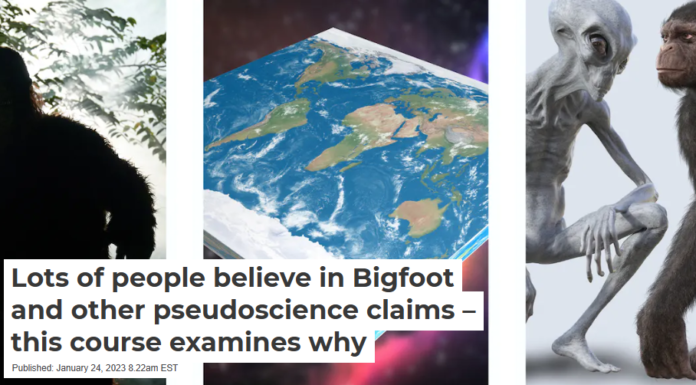 Lots of people believe in Bigfoot and other pseudoscience claims – this course examines why