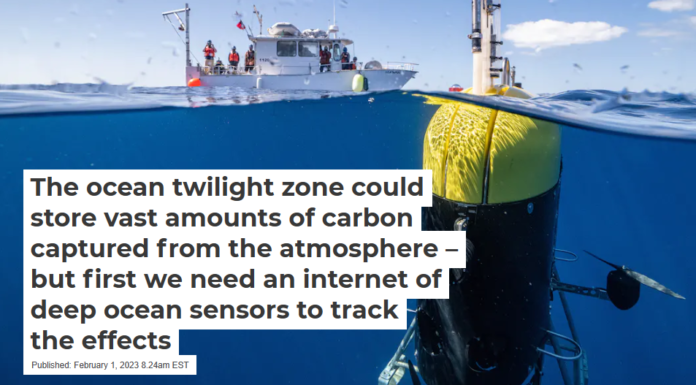 The ocean twilight zone could store vast amounts of carbon captured from the atmosphere – but first we need an internet of deep ocean sensors to track the effects