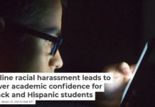 Online racial harassment leads to lower academic confidence for Black and Hispanic students