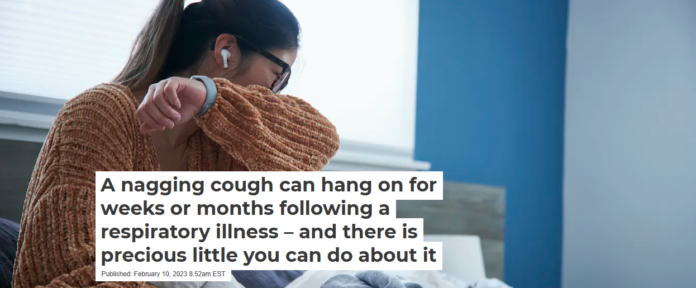 Relentless coughing after a viral infection can be frustrating and worrisome, but in most cases, coughs resolve over time. The Good Brigade/DigitalVision via Getty Images