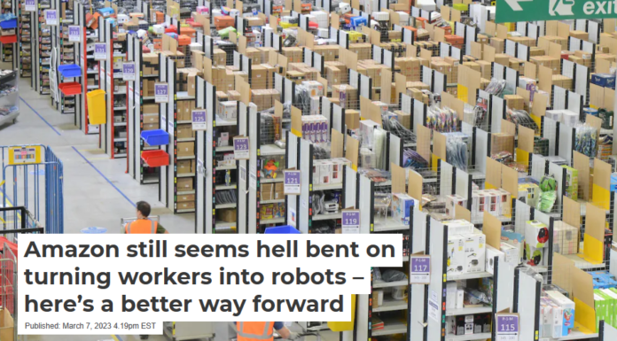 Amazon still seems hell bent on turning workers into robots – here’s a better way forward
