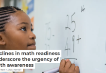 Declines in math readiness underscore the urgency of math awareness