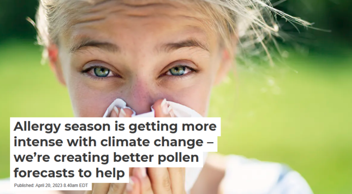 Allergy season is getting more intense with climate change – we’re creating better pollen forecasts to help