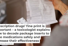 Prescription drugs’ fine print is important – a toxicologist explains how to decode package inserts to take medications safely and increase their effectiveness