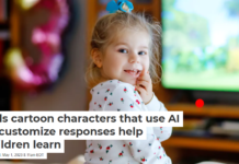 Kids cartoon characters that use AI to customize responses help children learn